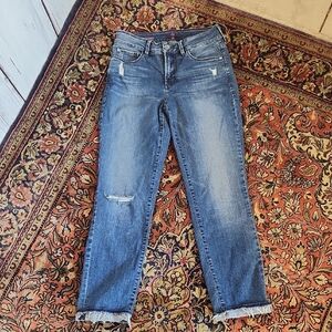 NYDJ Sylvia Relaxed Boyfriend Distressed Jeans 4